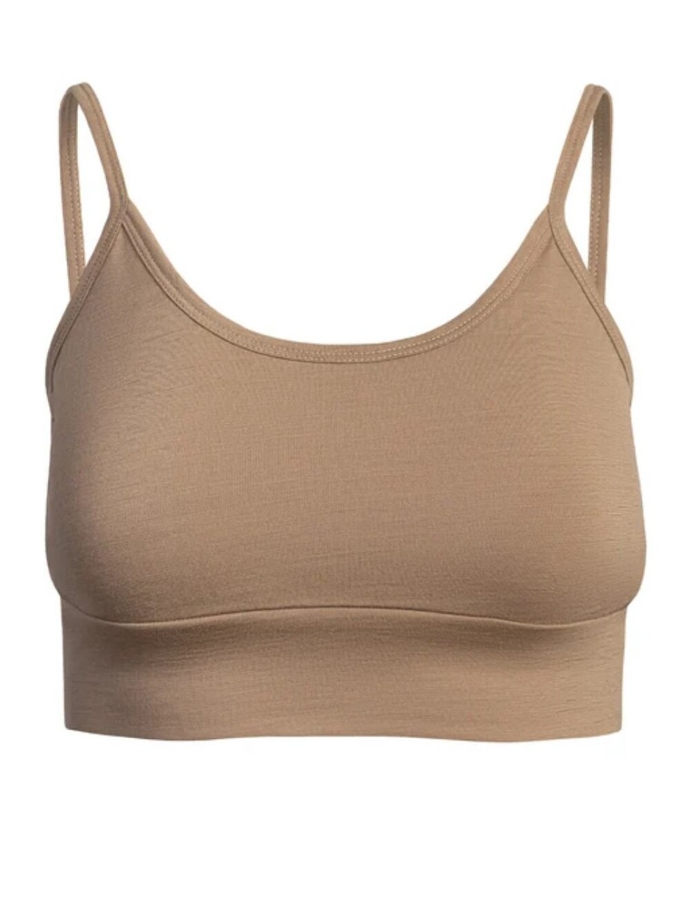 Menique 100% Virgin Merino Wool Bralette with opening for padding inserts,Large